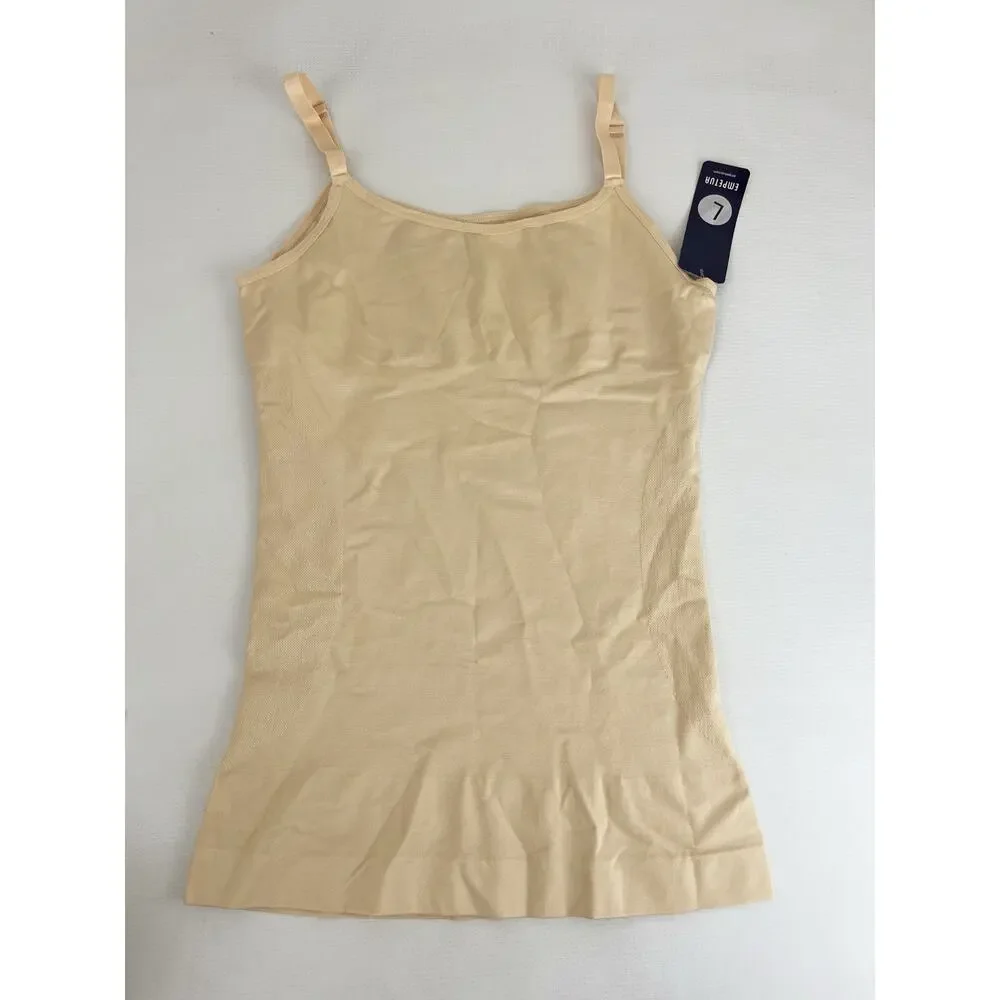 Empetua by Shapermint Women’s Large Nude Scoop Neck Cami Tank Shapewear New